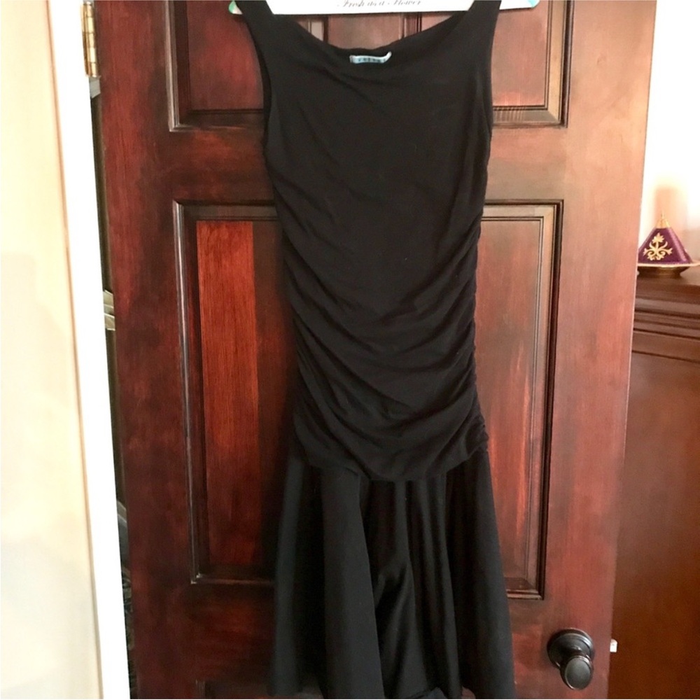 Velvet brand Black Ruched Mini Dress